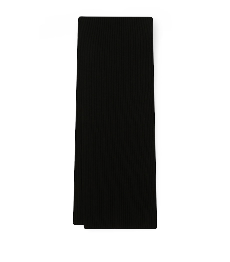 Dolce&Gabbana wool cashmere rib scarf, UK version