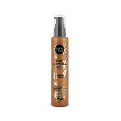Superdrug Organic Shop Body Shimmer Oil Caramel Papaya 100ml- Buy online at McGrocer
