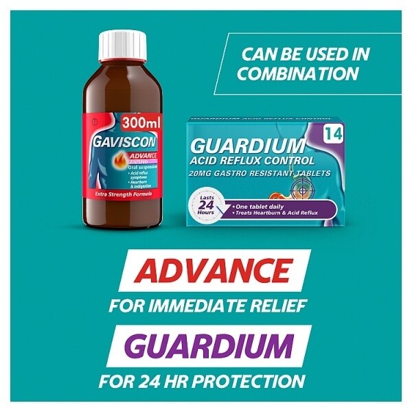 Guardium Acid Reflux Control Tabs Heartburn Indigestion 7s GOODS Superdrug   