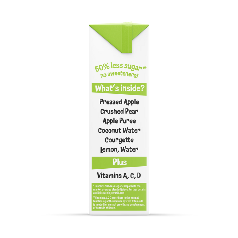 Ninju Apple Pear vitamin water 200ml kids drink - British product