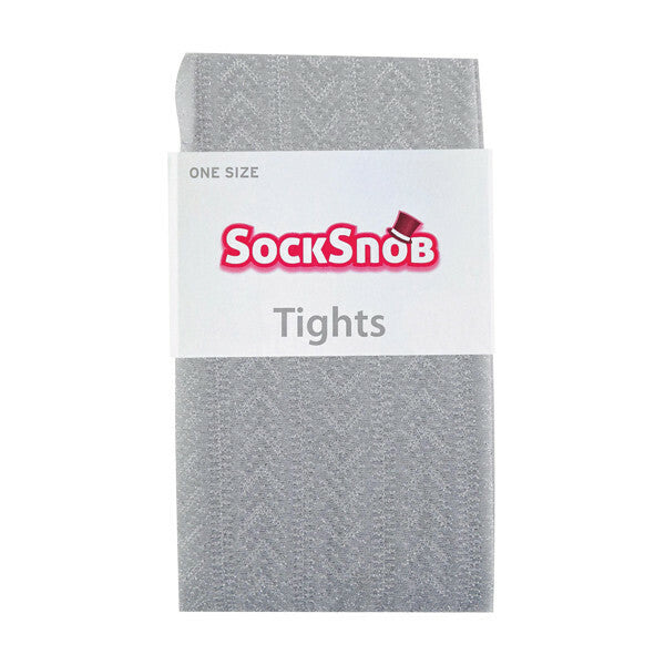 Sock Snob Ladies Glittery Tights | Chevron Pattern 8-14 UK GOODS Superdrug   