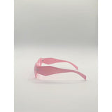 SVNX Angular Framed Sunglasses in pink, imported from the UK