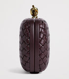 Bottega Veneta Knot Minaudiere leather clutch bag, imported from the UK
