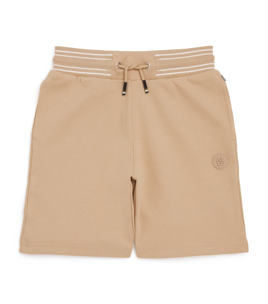 BOSS Kidswear cotton piqué sweat shorts 4-16 years - British product