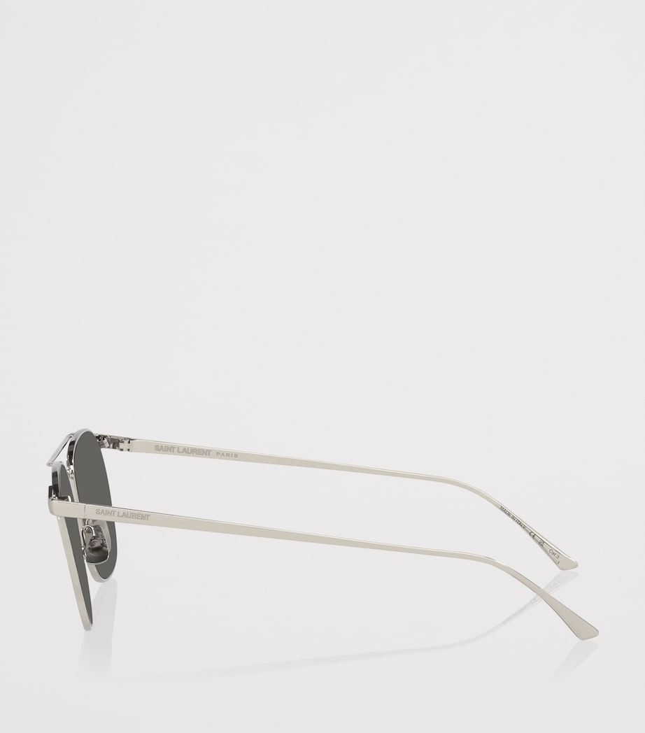 Saint Laurent metal pilot sunglasses, UK version