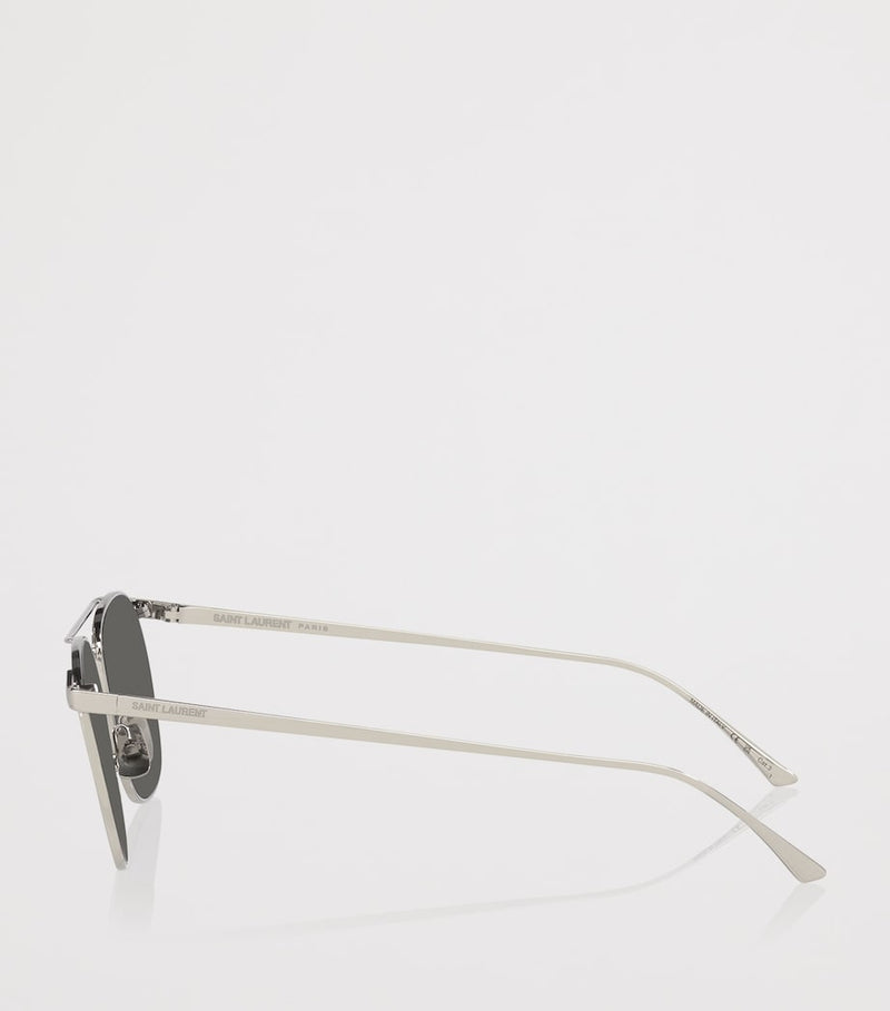 Saint Laurent metal pilot sunglasses, UK version