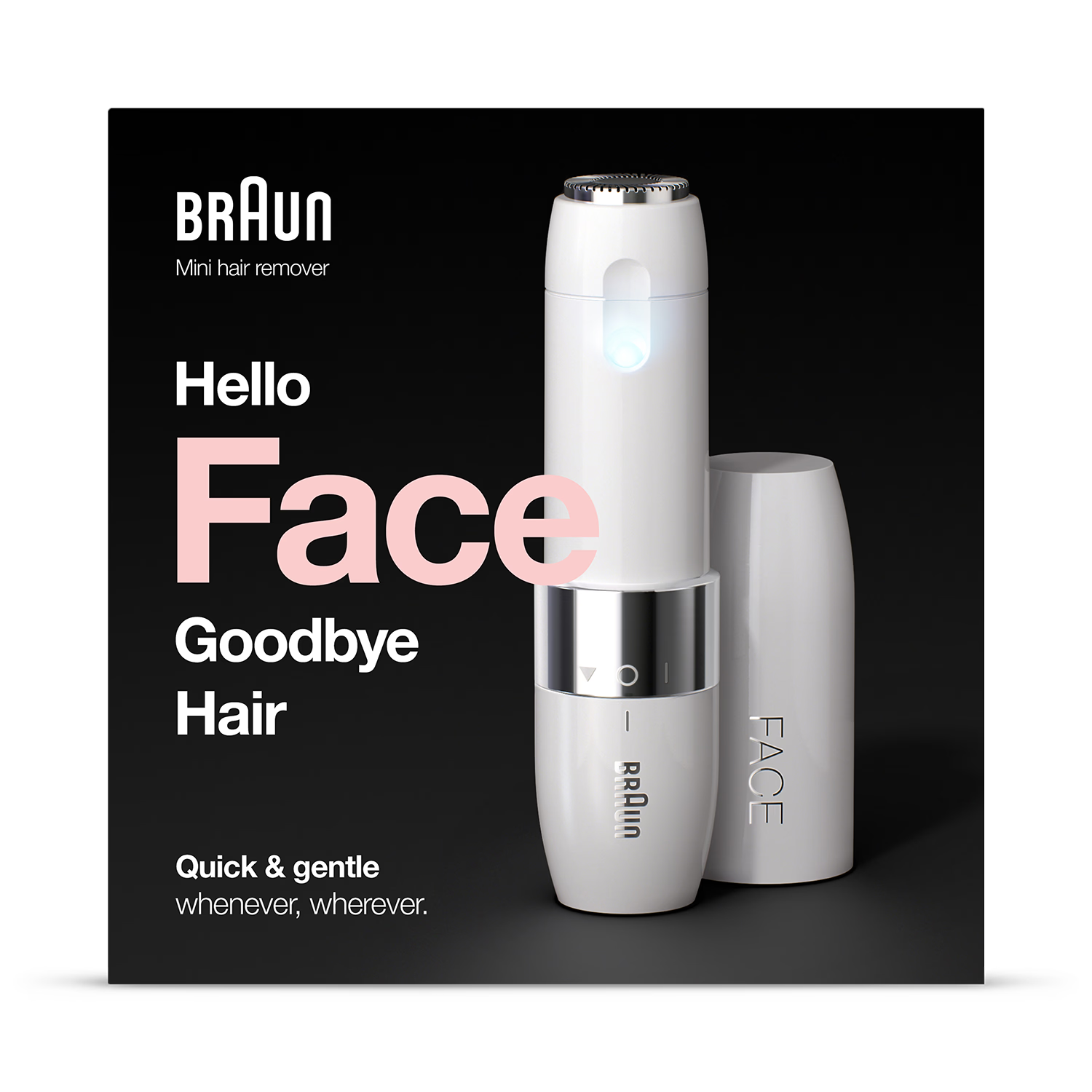 Braun facial hair remover FS1000, imported from the UK