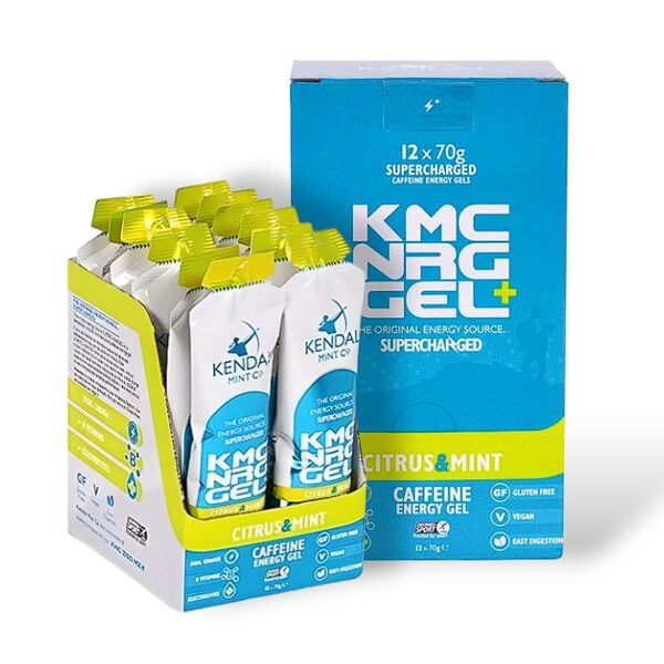 KMC energy gel citrus mint 12x70g, imported from the UK