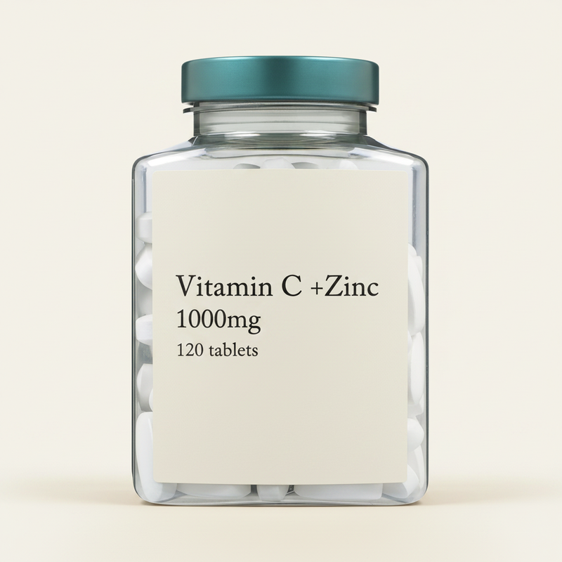 Holland & Barrett Vitamin C & Zinc 120 Tablets, UK version
