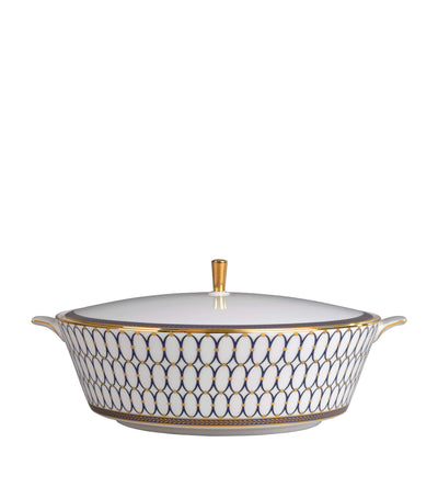 Harrods Wedgwood Renaissance Gold Covered Vegetable Dish - Fine Bone China- Buy online at McGrocer