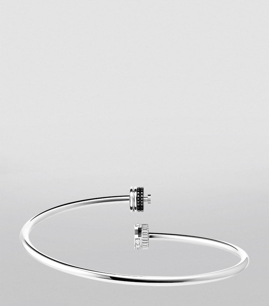 Boucheron white gold diamond bangle, imported from the UK