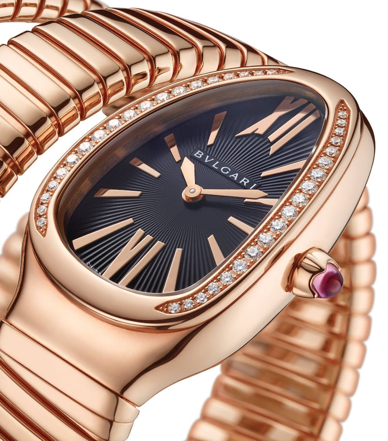 Bvlgari Serpenti rose gold diamond watch 35mm - British product