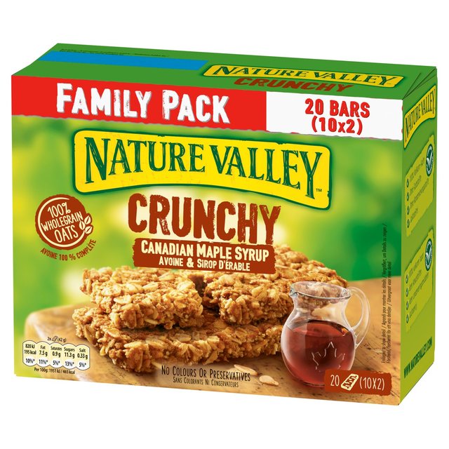 Nature Valley Crunchy Maple Syrup Cereal Bars Family Size   10 x 42g Cereals M&S   