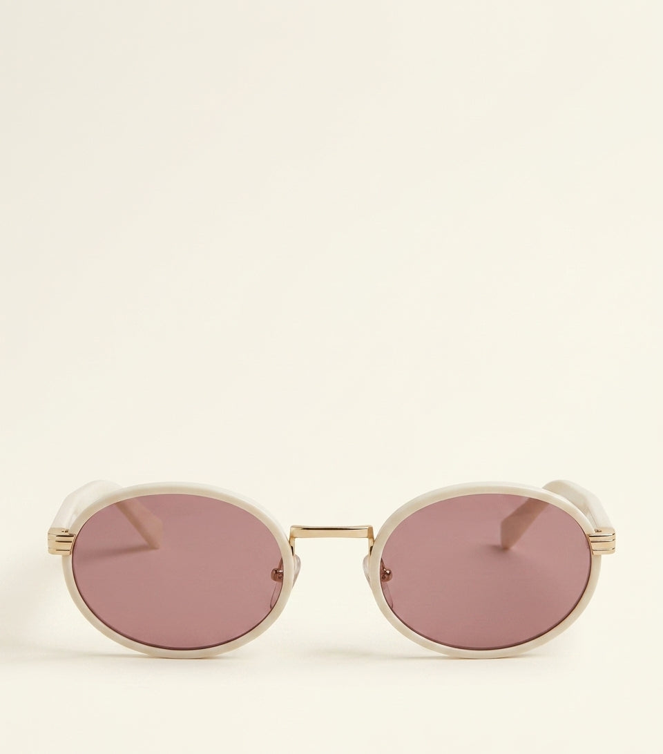 Prada metal oval sunglasses PR B56S, UK version