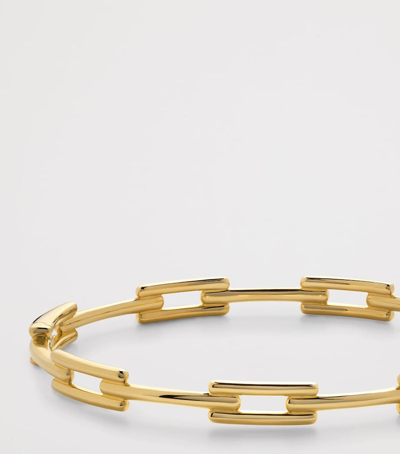 Monica Vinader gold vermeil Signature Link slim bangle - British product