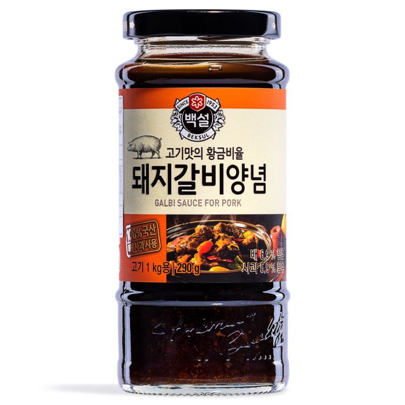 Beksul Korean galbi sauce for pork - British product