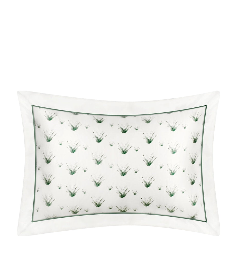 Gingerlily silk Oxford pillowcase Lily of the Valley 50cm x 75cm, imported from the UK