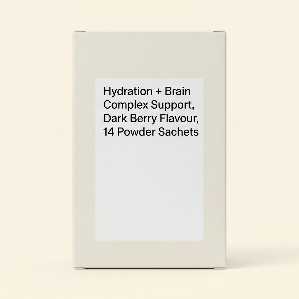 H&B dark berry hydration supplement 14 sachets, imported from the UK