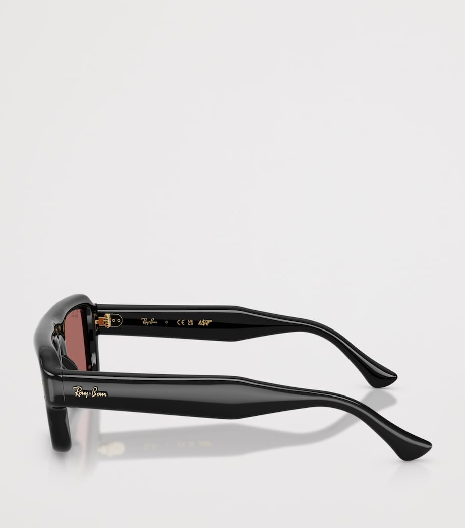 Ray-Ban Flacko Puffer Piloten-Sonnenbrille 0RB4954 (britische Marke)