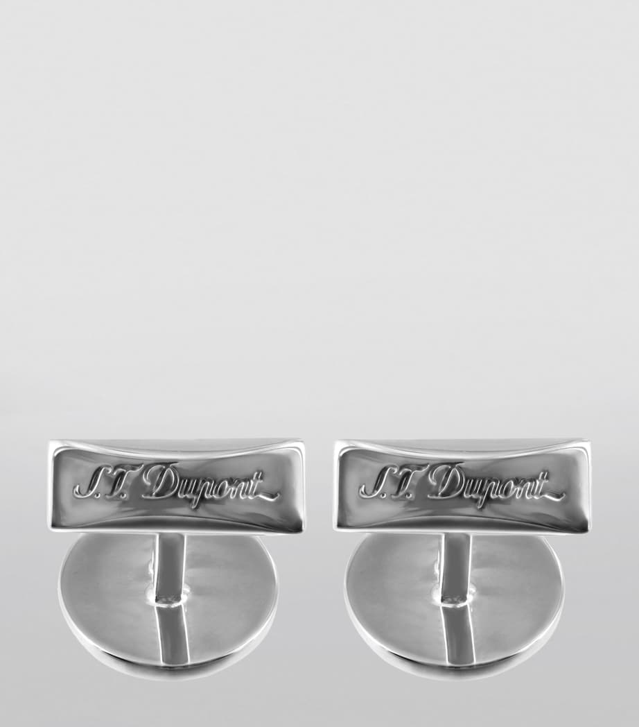 S.T. Dupont Iconic Monogram metal cufflinks, imported from the UK