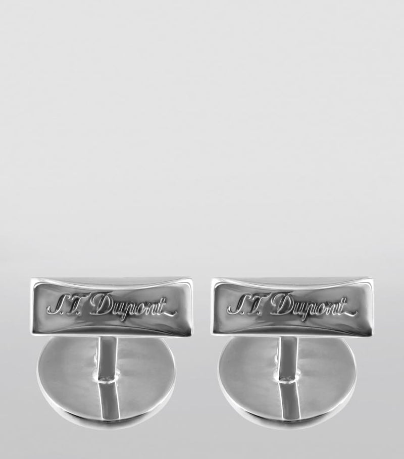 S.T. Dupont Iconic Monogram metal cufflinks, imported from the UK