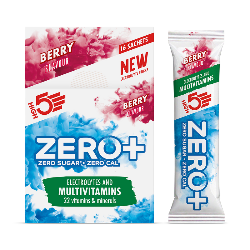High5 electrolyte powder Berry 16 Sachets - British product