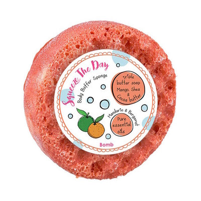 Superdrug Bomb Cosmetics Body Buffer Soap Sponge - Squeeze the Day- Buy online at McGrocer
