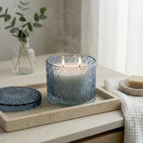 Candlelight decorative 2-wick candle sea salt fragrance - British product