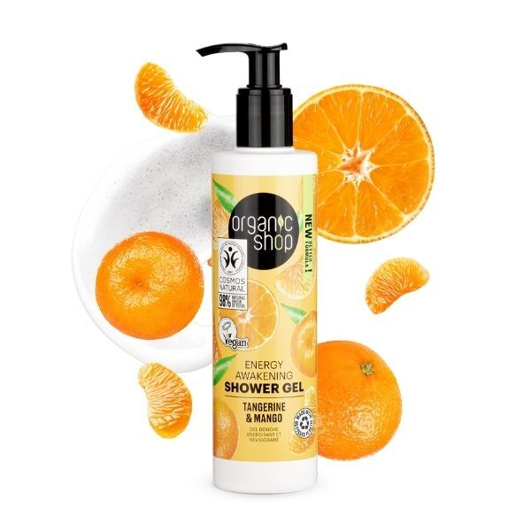 Organic Shop Energy Tangerine & Mango shower gel 280ml (British brand)