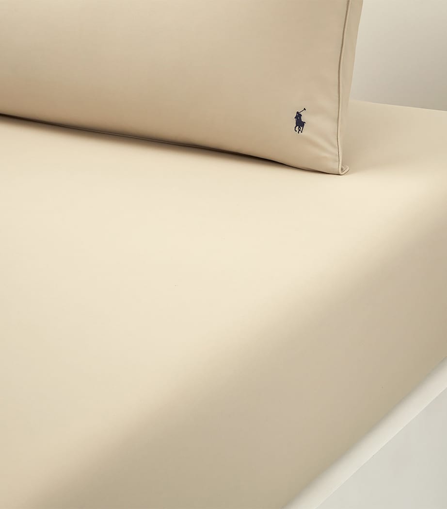 Ralph Lauren Cotton Player Double Fitted Sheet 140cm x 200cm, imported from the UK