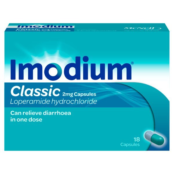 Imodium Classic 2mg Capsules - 18 Capsules GOODS Superdrug   