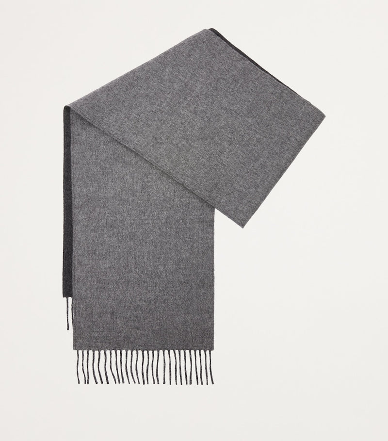 LOEWE Wool-Cashmere Anagram scarf 180cm x 28cm, imported from the UK