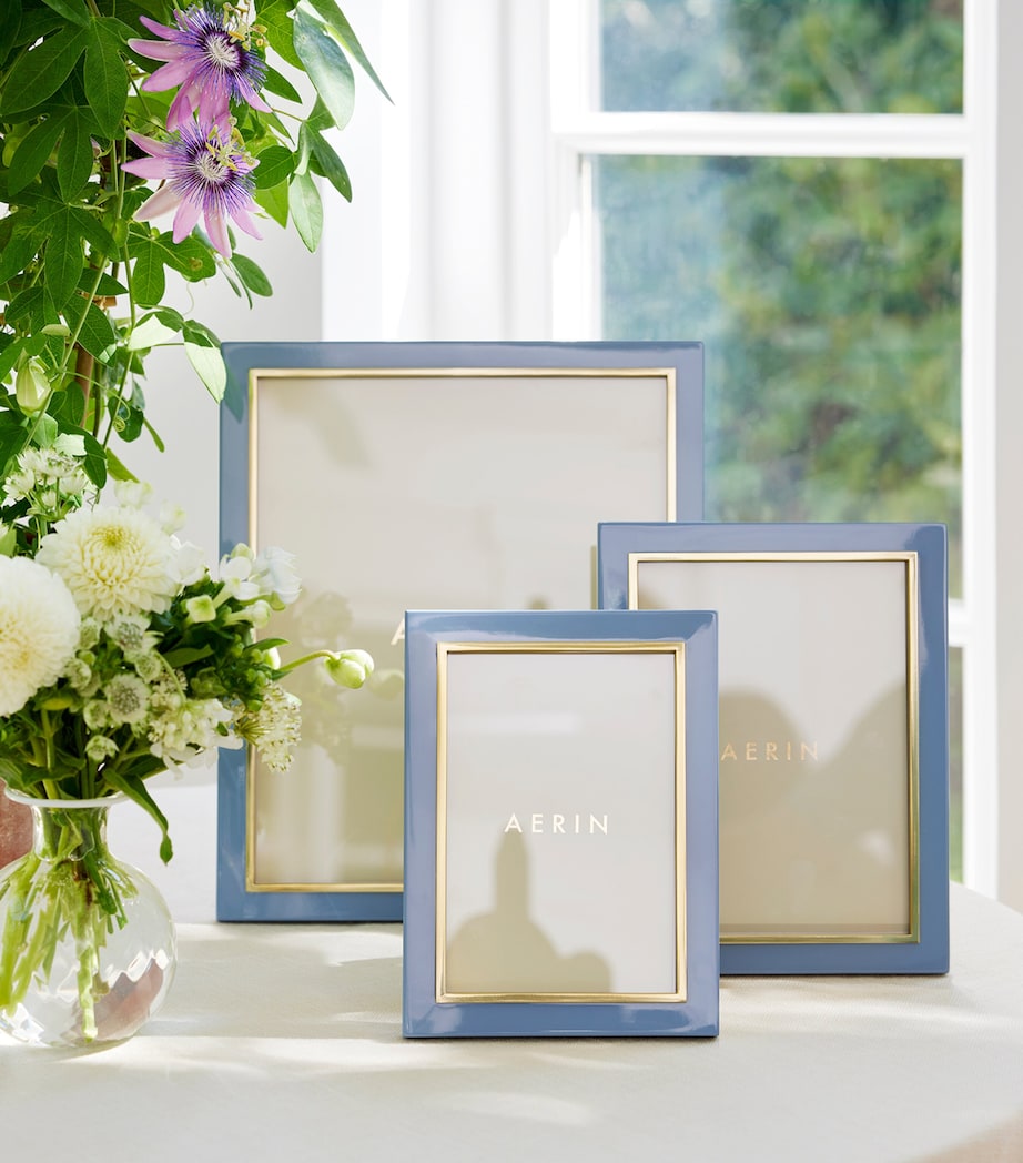Aerin lacquered Varda photo frame for 5 by 7 inch photos - British product
