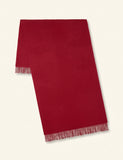 Mulberry embroidered merino wool scarf 200cm - British product