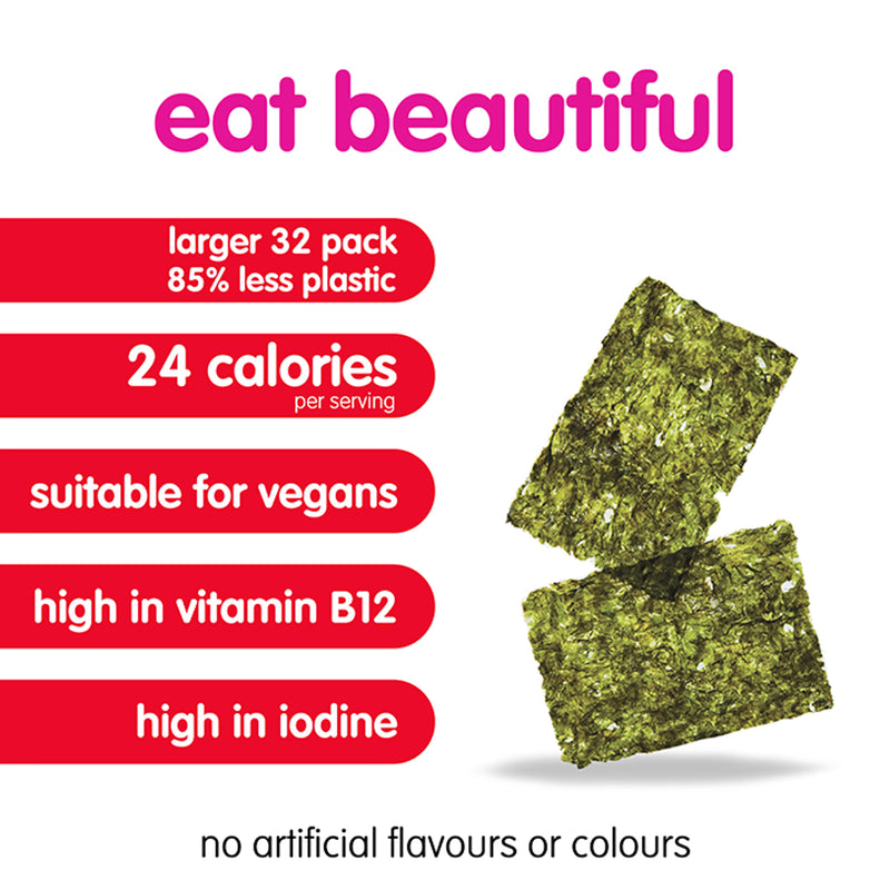 Itsu Sweet Soy Sea Salt Crispy Seaweed Thins 5g, UK version
