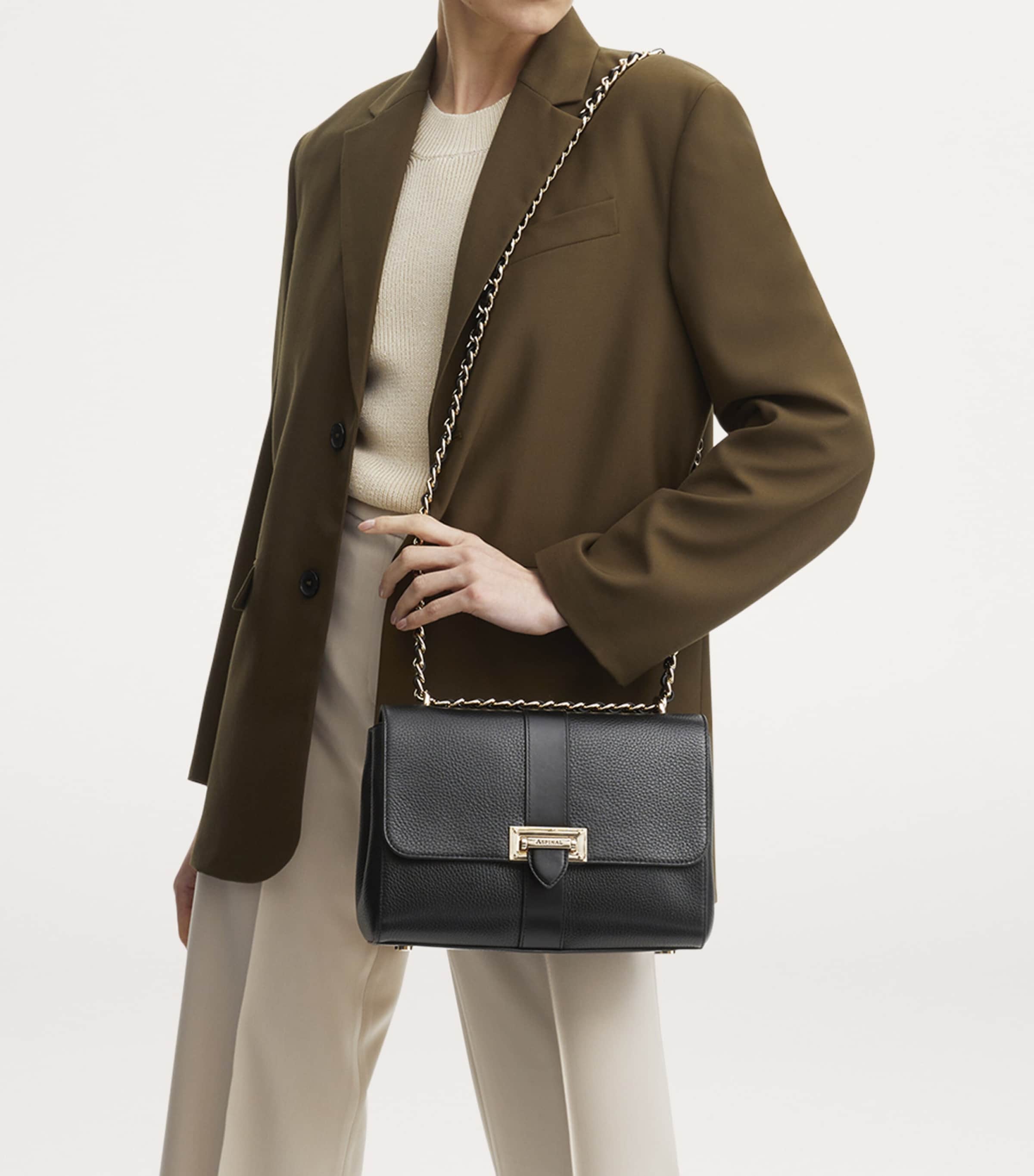 Aspinal of London Lottie large cross-body bag imported from the UK
