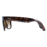 Ray-Ban Folding Wayfarer light havana brown gradient sunglasses 54mm, imported from the UK