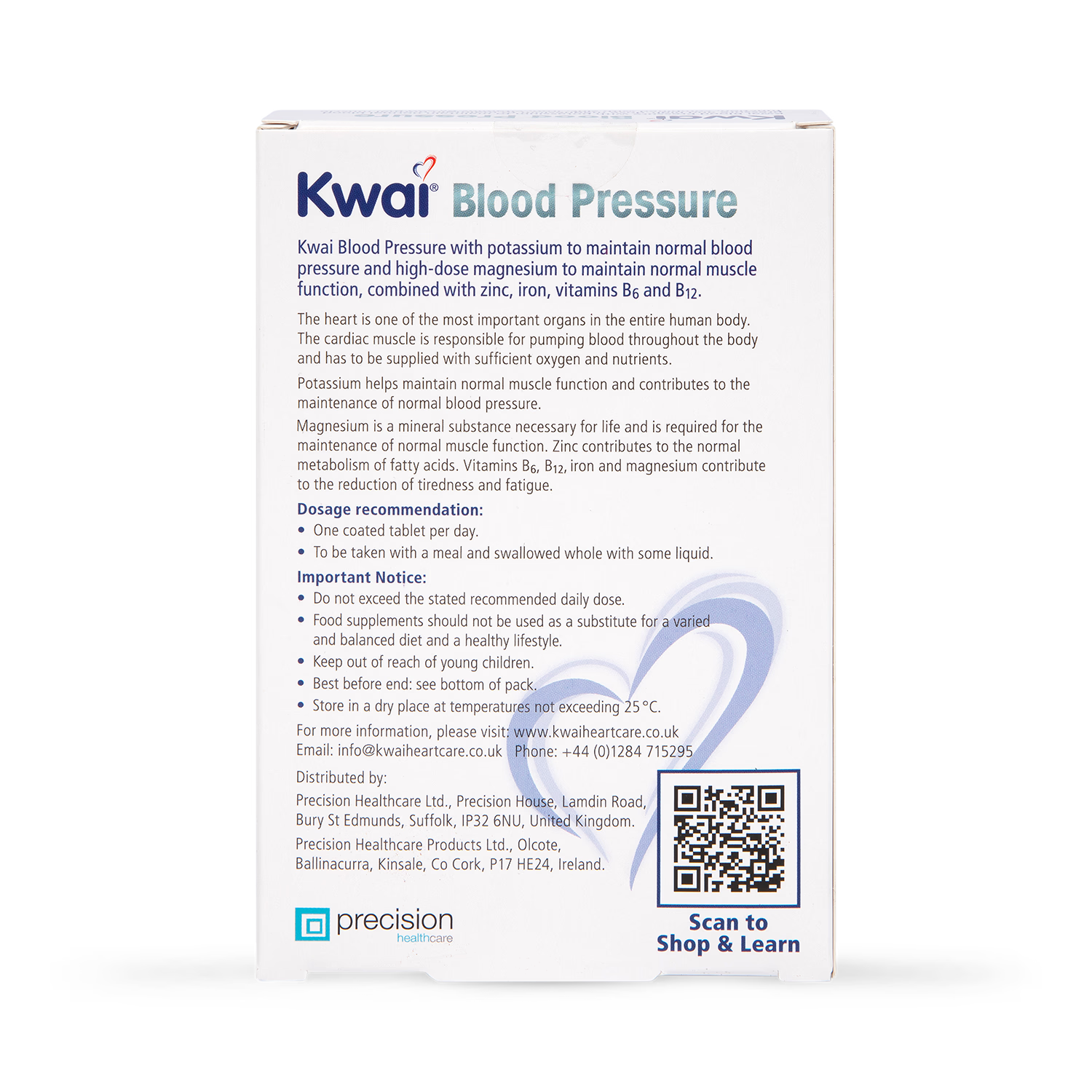 Kwai Blood Pressure Supplement 30 tablets, UK version