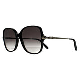 Salvatore Ferragamo black gradient oversized square sunglasses, imported from the UK