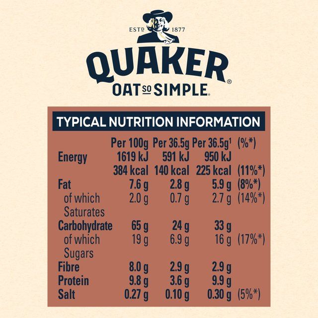 Quaker Oat So Simple Velvety Chocolate Porridge Cereal Sachets   10 per pack Cereals M&S   