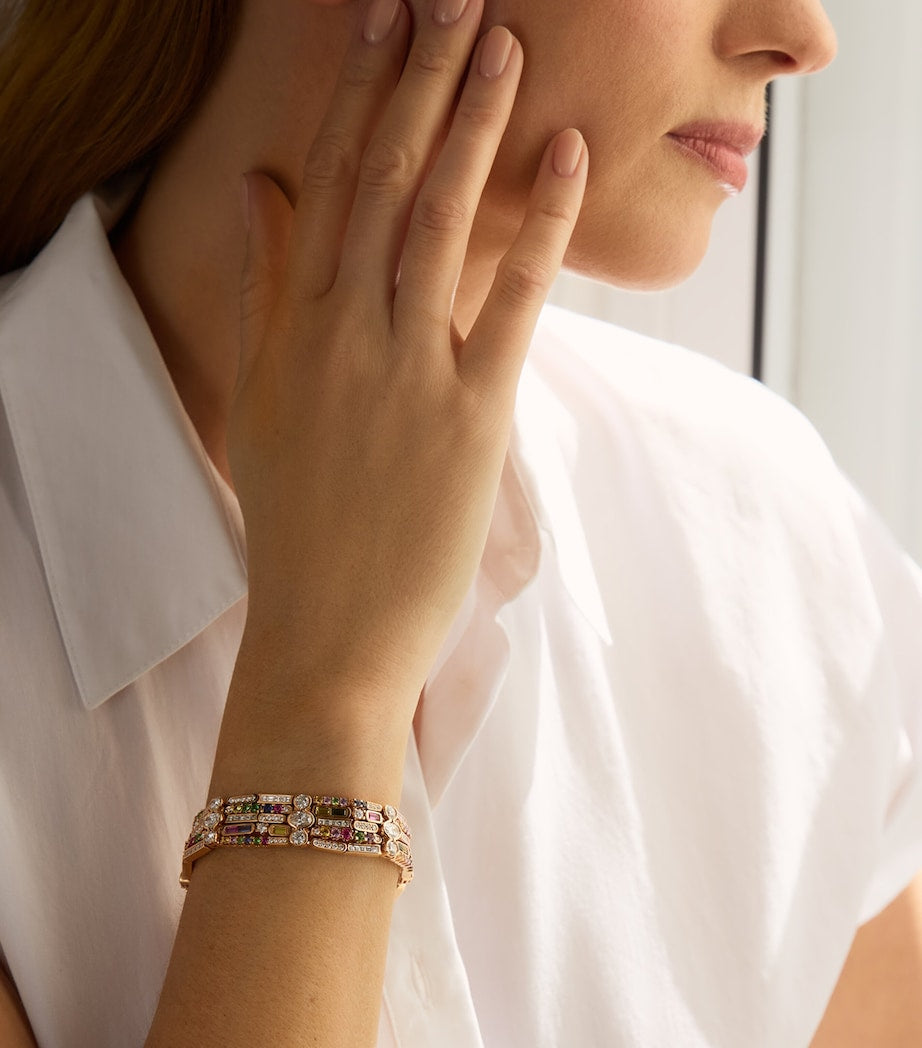 Boodles Chelsea bracelet 18kt rose gold diamonds gemstones, UK version