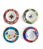 Wedgwood Wonderlust teacups and saucers set of 4 (British brand)