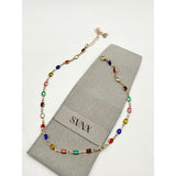 SVNX multicolour oval chain necklace, UK version