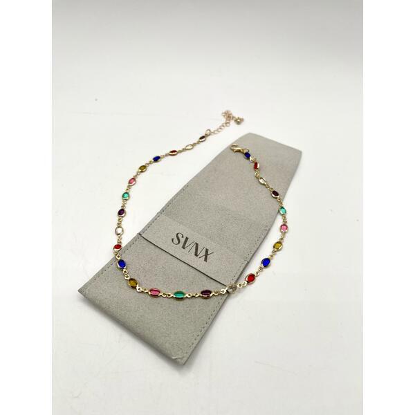 SVNX multicolour oval chain necklace, UK version