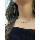 SVNX multicolour oval chain necklace, UK version