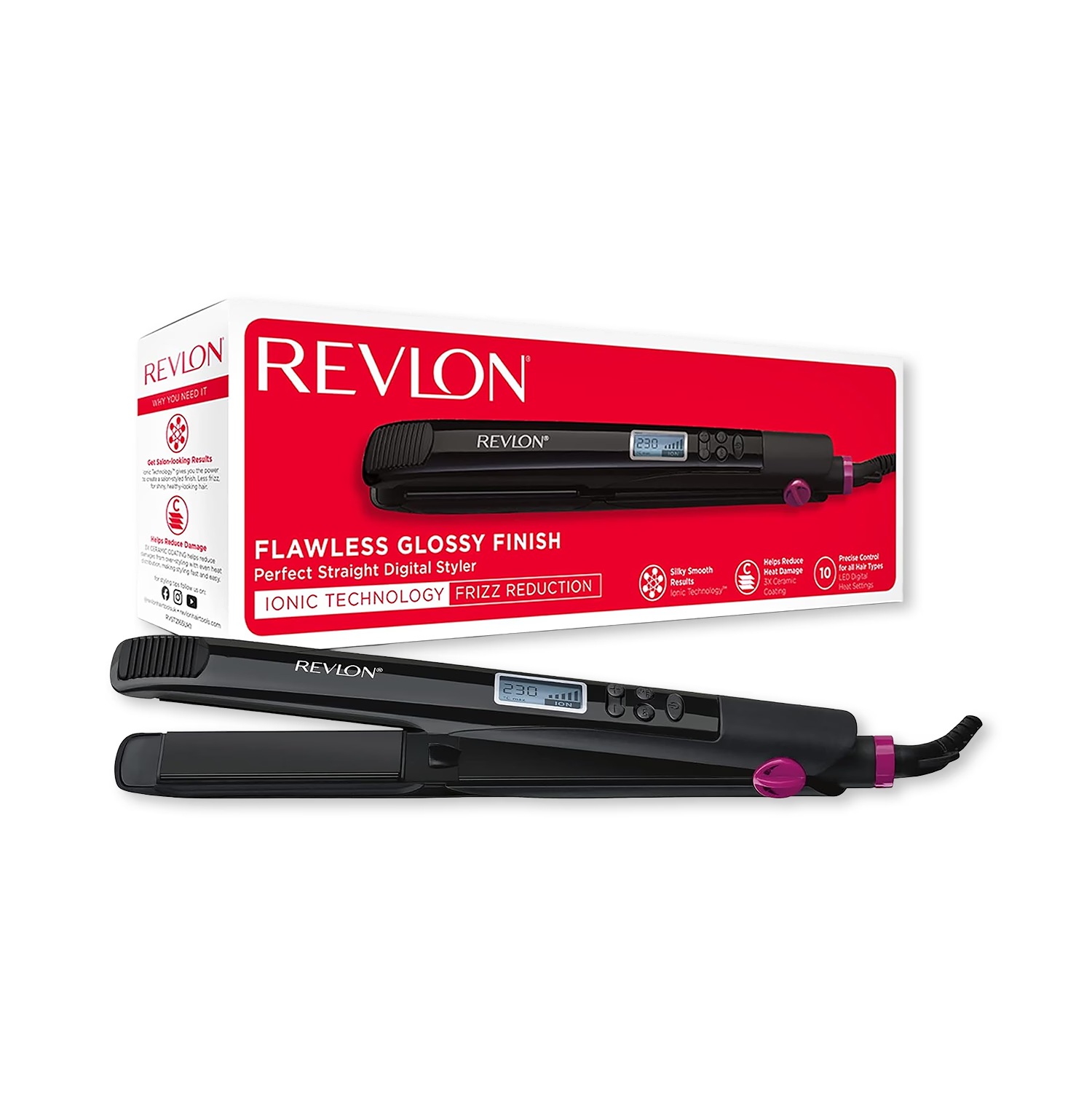 Revlon Perfect Heat straightener 230°C black - British product