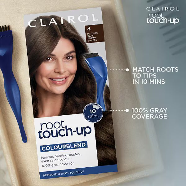 Clairol Root Touch-Up Hair Dye Dark Ash Brown - British product