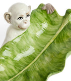 Les-Ottomans monkey leaf ceramic dish 15cm, UK version