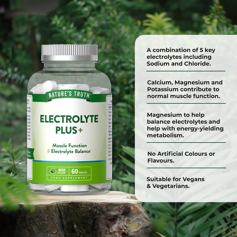 Nature's Truth Electrolyte Plus+ 60 tablets (British brand)