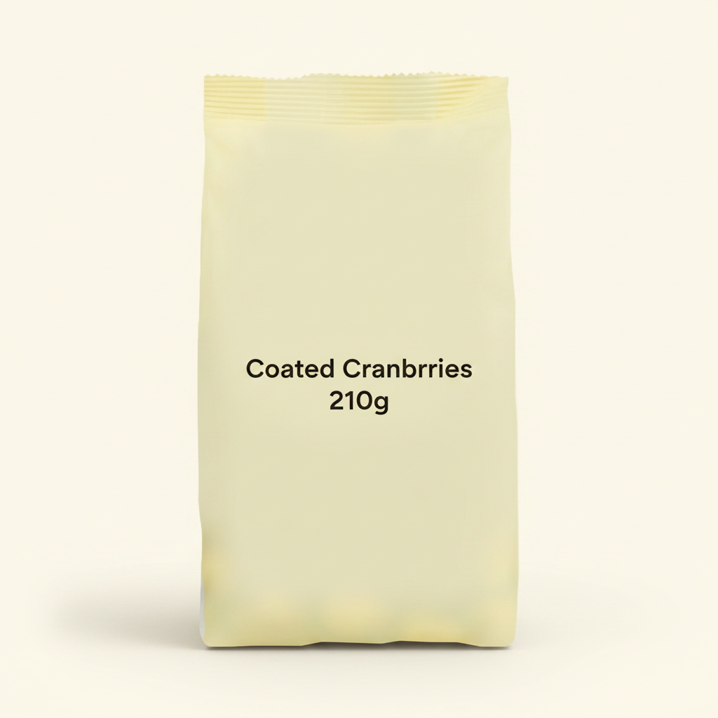 Holland & Barrett yoghurt coated cranberries 210g, imported from the UK